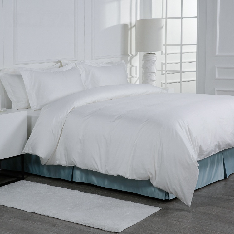 Wholesale Hotel Custom 100% Cotton Bedding Set Bed Sheet Pillow Case manufacturer