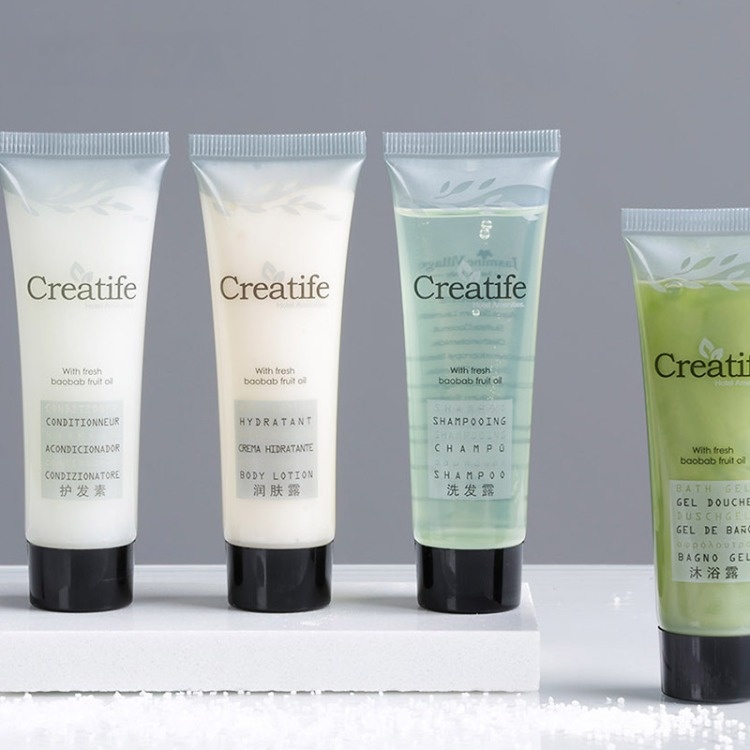 Custom Logo Natural Shampoo Bottle Hotel Room Amenities For Bathroom