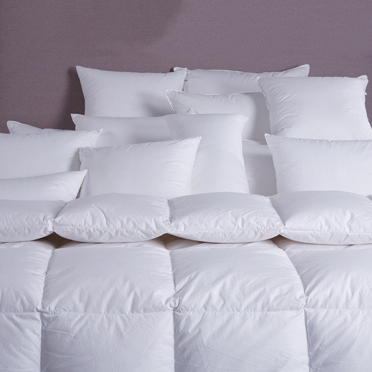 Supply Star Hotel Luxury 100% Cotton White Filling Duvet Quilted Duvet Set