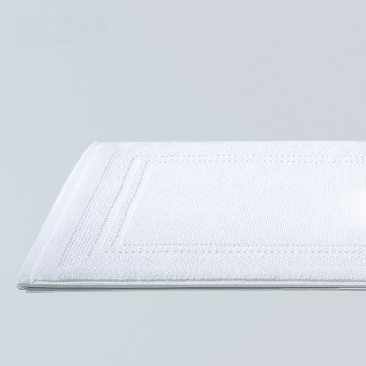 Customized Jacquard Logo Hospitality Bath Mats With High Quality