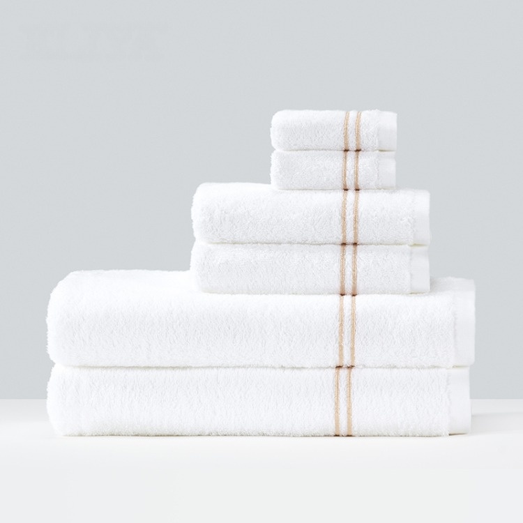 China Hotel Bathroom Towel Plain White Manufacturers