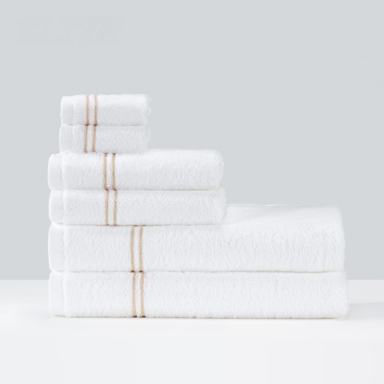 China Hotel Bathroom Towel Plain White Manufacturers