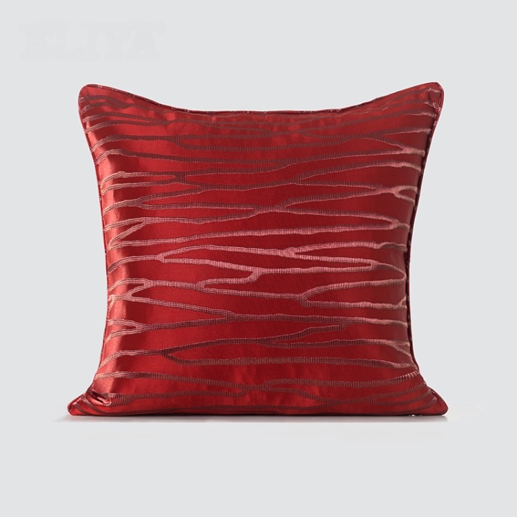 Cushion Pillow Hotel Decorative Jacquard Square Pillow Light Luxury Bed Pillow Case