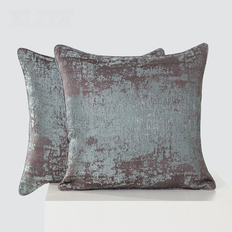 45 * 45cm linen double-sided printed small fresh throw pillow cover pillowcase home living room sofa decor cushion cover