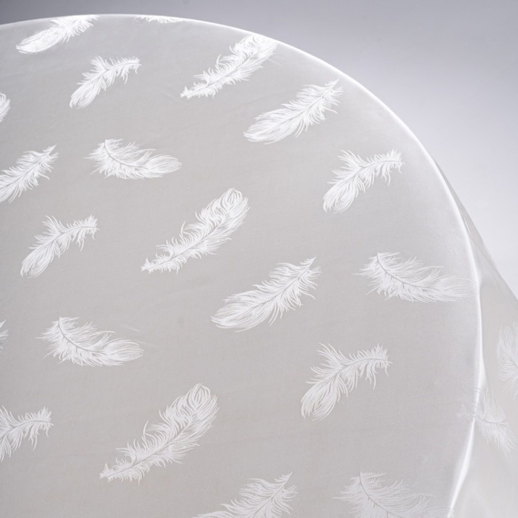 Premium Banquet Tablecloth With Exquisite Feather Embroidery