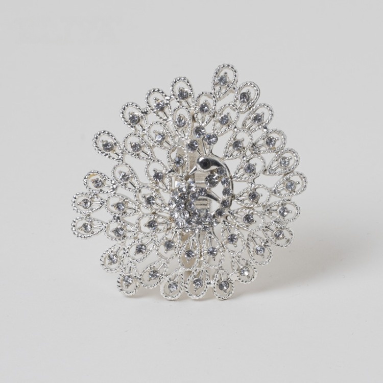 Peacock Diamond Napkin Ring
