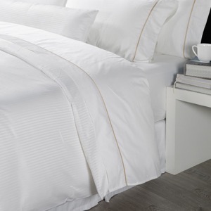 100% cotton 5 Star Bed Sheet 400TC White Hotel Bedding