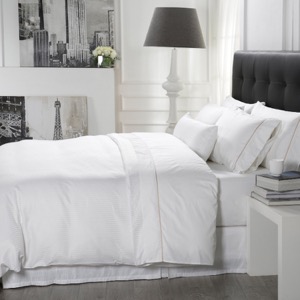 100% cotton 5 Star Bed Sheet 400TC White Hotel Bedding