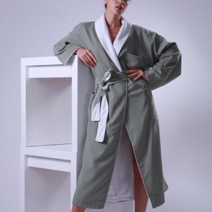 Luxury Linen Collection Women 5 Star Hotel Bathrobe Spa Robe