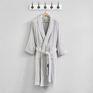 Luxury Designer Bathrobe 100% Cotton Coral Fleece Robe Kimono Bathrobe Hotel