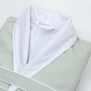 Customized Green Color Double Layer Bathrobe