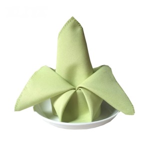 Hotel Custom Embroidery Jacquard Logo Square Table Cloth Wedding Napkins
