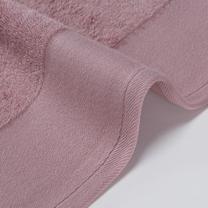 Pure Cotton Luxury Border Five Star Hotel Red Bath Hand Towel SET