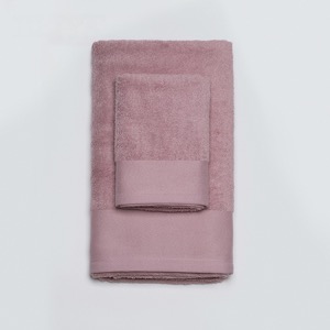 Pure Cotton Luxury Border Five Star Hotel Red Bath Hand Towel SET