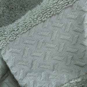 Pure Cotton Luxury Border Five Star Hotel Red Bath Hand Towel Set