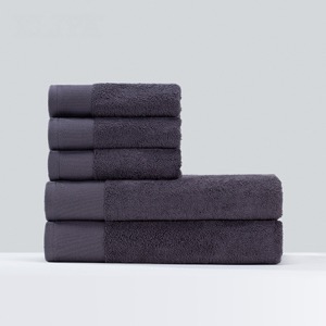 Pure Cotton Luxury Border Five Star Hotel Bath Hand Towel Set