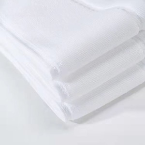Manufacturing High Quality Cotton Jacquard Bath Mat White
