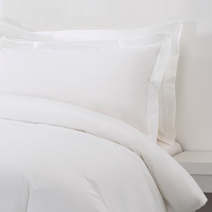 High Quality Plain White 6080S 400TC 100% Cotton Sateen Hotel Bedroom Bedding Sheet Set