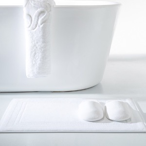 Customized Jacquard Logo Hospitality Bath Mats With High Quality