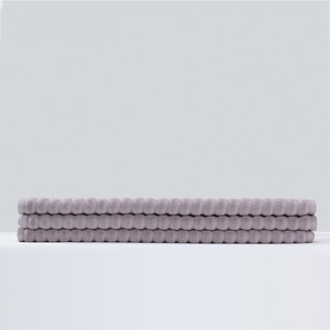 Wholesale Hotel Bathroom White Cotton Soft Non Slip Jacquard Bath Mat