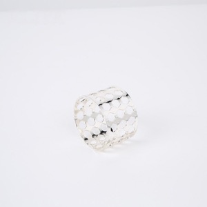 Hotel Party Decoration Alloy Beaded Napkin Ring Wedding Celebration