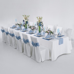 Wholesale Hotel Banquet Chair Cover Mat Linen Table Runner Table Cloth