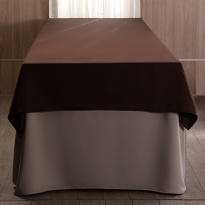 BrownTable Cloth Round Rectangle Square 100% Polyester Table Cloth Tablecloth for Wedding Party