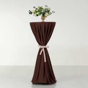 BrownTable Cloth Round Rectangle Square 100% Polyester Table Cloth Tablecloth for Wedding Party
