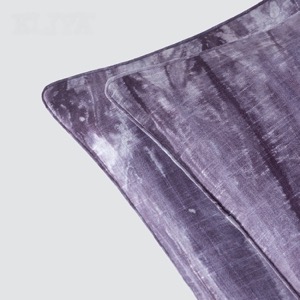 hot sale wholesale customized purple printing cushion cover for bed and sofa