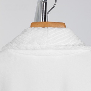 White Hotel Bath Robe Cotton Towel Bathrobe Slippers Set Unisex Bathrobe