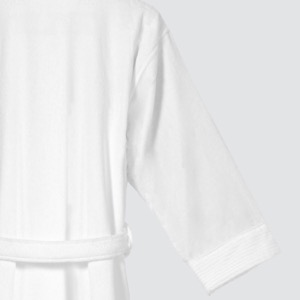 White Hotel Bath Robe Cotton Towel Bathrobe Slippers Set Unisex Bathrobe