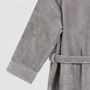 Hooded Terry Cloth Robes Women Plaid Pattern Bathrobe Robe 2023 Men's Sleepwear 100% Cotton Hotel Bathrobe