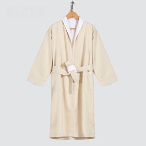 Factory 100 Cotton Bathrobe For Hotel Beige Hotel Bath Robe