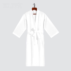 Wholesale 5 Star Bath robe Luxury Hotel Spa Robes Organic Cotton Waffle Hotel Robes