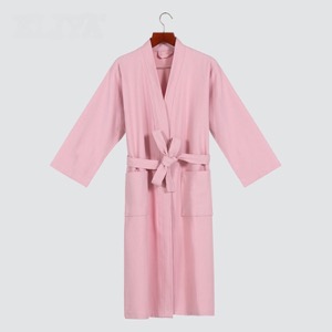 wholesale plain bathrobe pink waffle bathrobe couple pajamas men's nightwear hotel spa robe