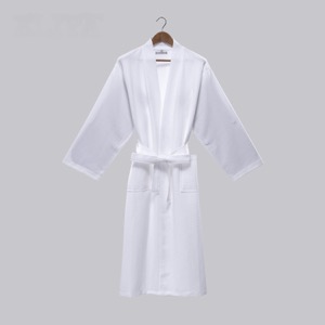 Summer Bathrobes Pure Cotton Breathable With Beautiful Waffle Weave Design