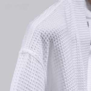 Summer Bathrobes Pure Cotton Breathable With Beautiful Waffle Weave Design