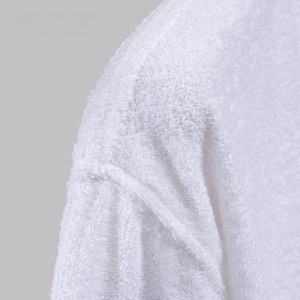 Highly absorbent bathrobes 100% cotton white terry with good durability