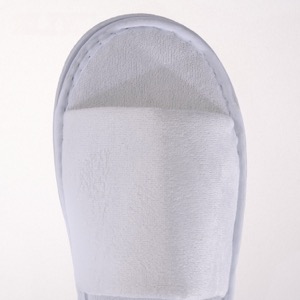 Velour Slippers 5 Star Hotel With Customized Logo And Unique Colored Piping