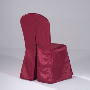 Classic 100% Polyester Banquet Chair Cover with Bow Tie for Wedding