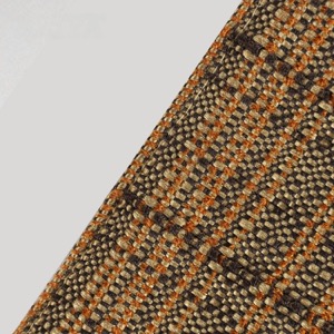 Elegant Striped Orange Linen Placemat